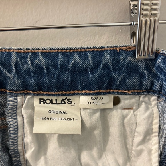 BF PRICE DROP -> ROLLA'S High Rise Straight Blue Jeans - Picture 6 of 6